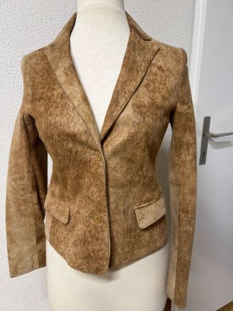 Toller Wild Leder Blazer Leonardo in 34