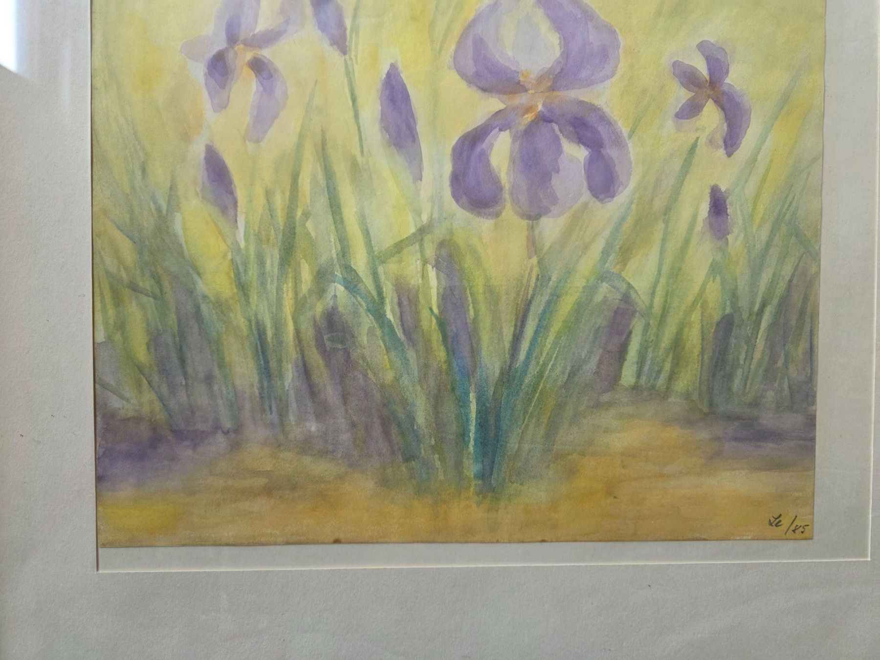 Dipinti: Gemälde Bild Iris Blumen im Licht 1985 – Usato da Walterswil BE venduto da Lonitti 3