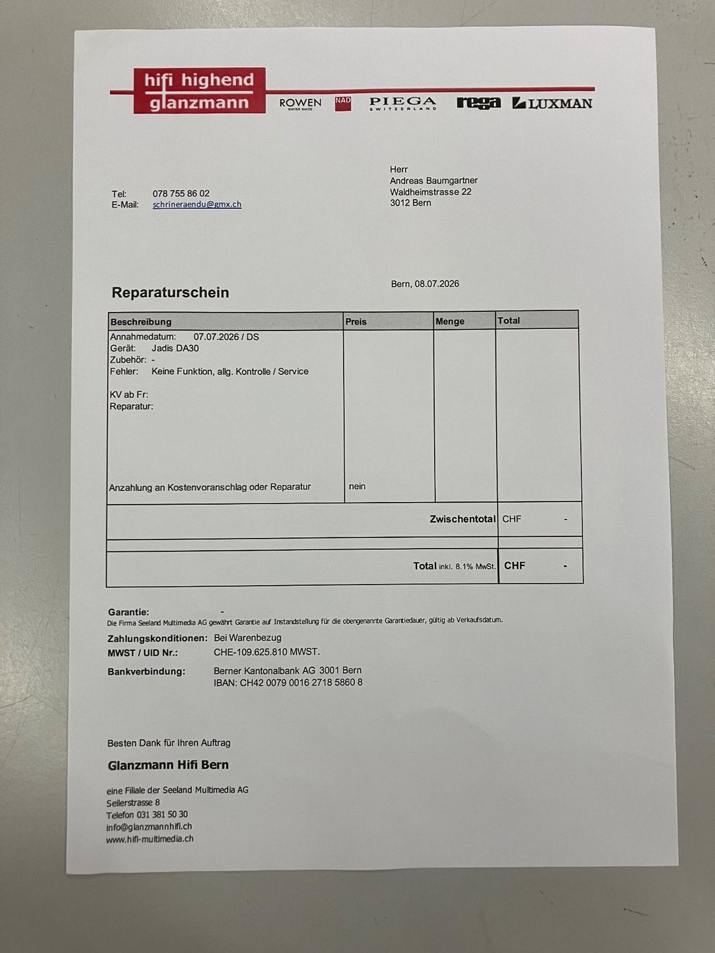 Verstärker: Röhrenverstärker Jadis DA30 – Gebraucht aus Bern von Sch_8vnl 6
