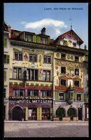 AK Luzern, Alte Häuser am Weinmarkt