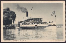 Zürichsee mit Dampfschiff Helvetia Foto J. Gaberell
