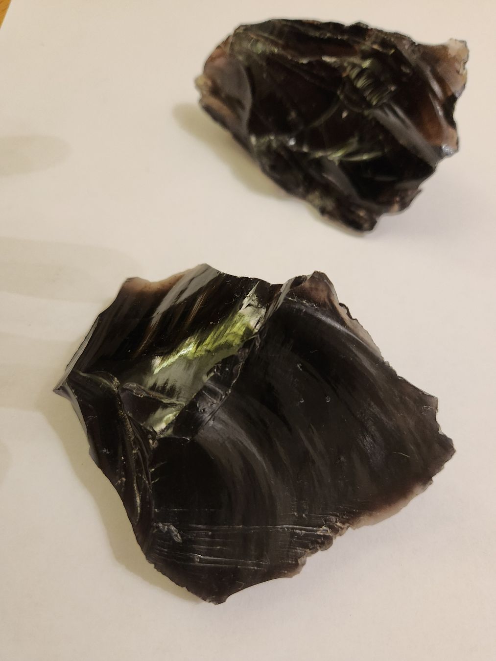 Mineralien & Heilsteine: Lot de 2 magnifiques obsidiennes – Gebraucht aus Territet von Cenh 2