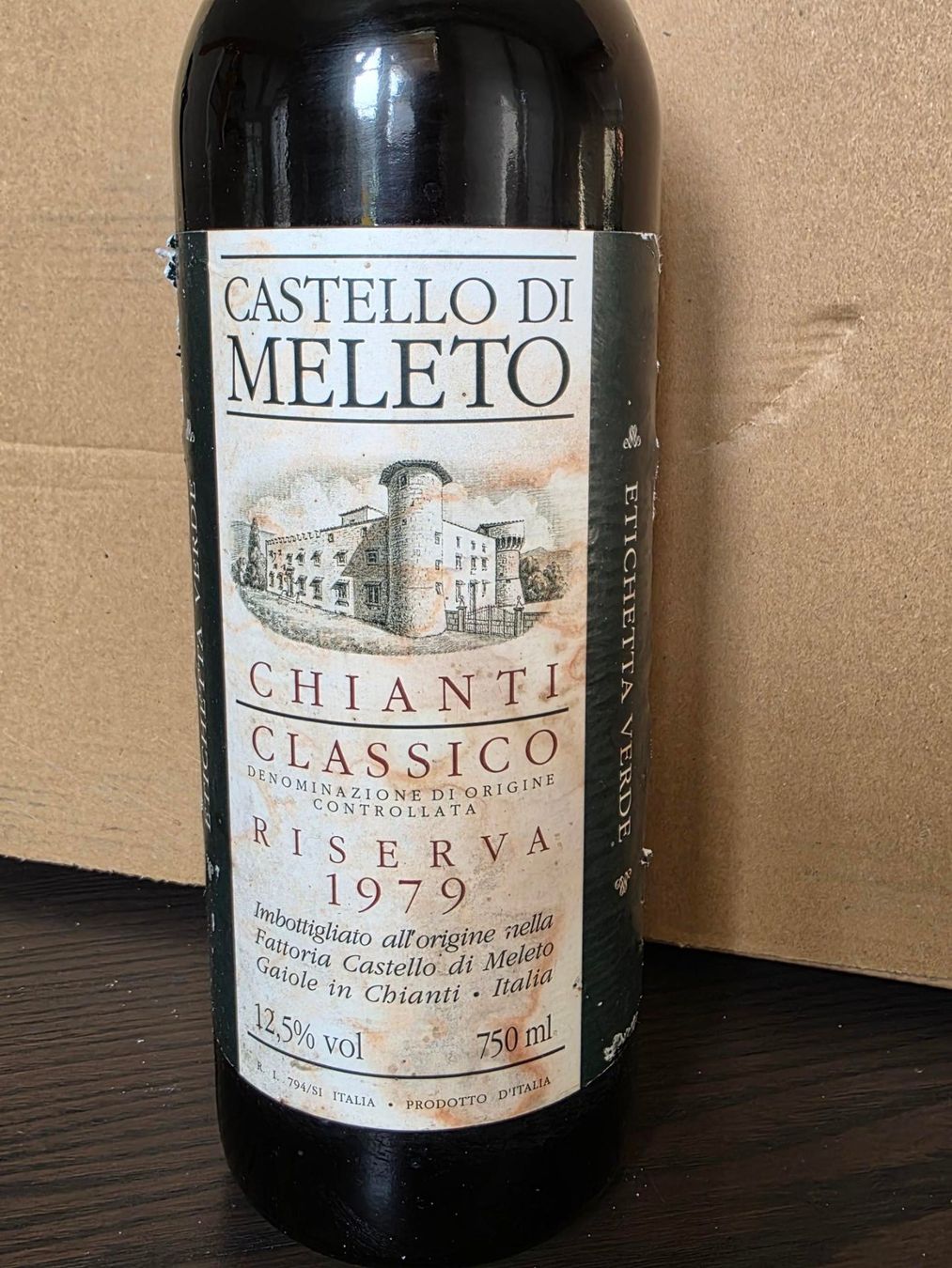 Wein: Chianti Classico Riserva 1979 Castello di Meleto – Gebraucht aus Grasswil von Natali.H 1
