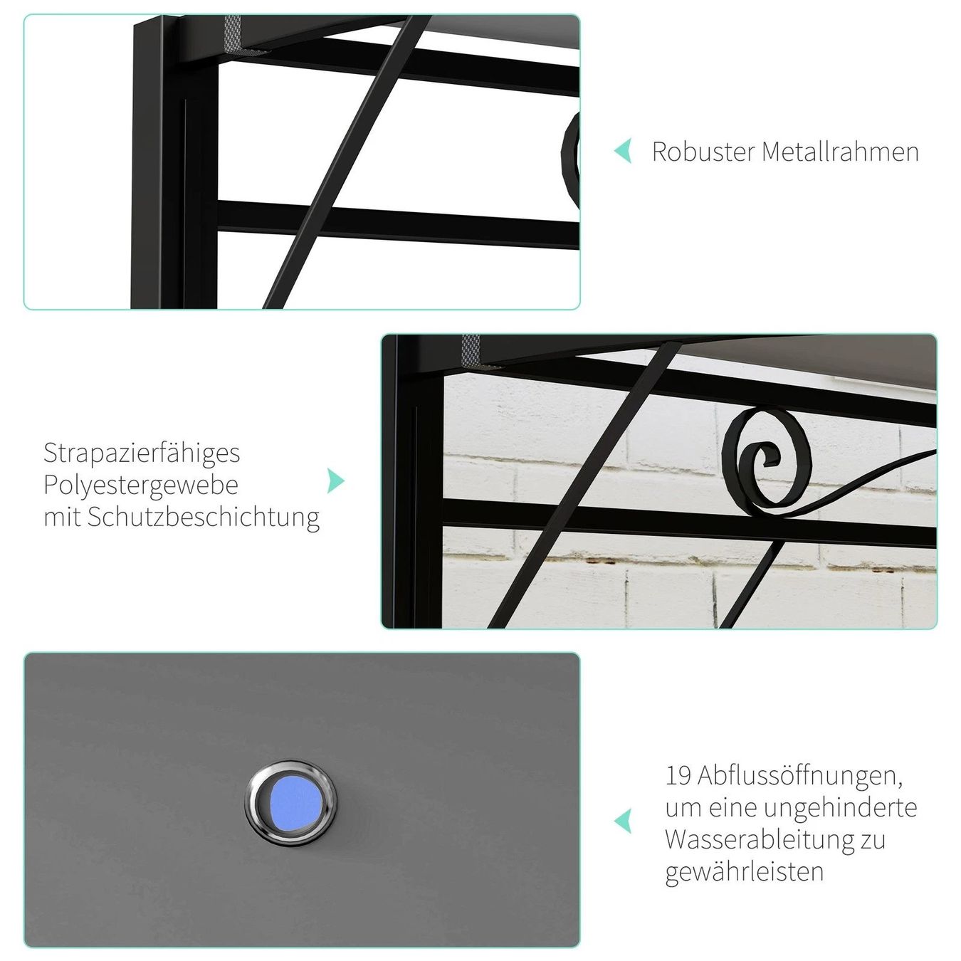 Tende & Padiglioni: Garten Pergola 3x2,5m Pavillon mit Verstellbarem Dach – Nuovo e nell'imballaggio originale da Winterthur venduto da aredo 8