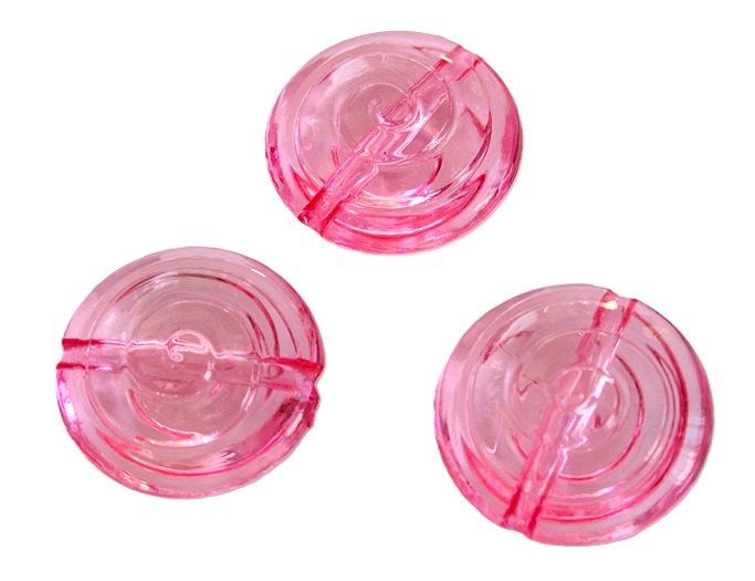 Perle (finte): Acrybello Scheibe rosa (3Stk.) – Nuovo (secondo la descrizione) da Schlatt TG venduto da mavo85