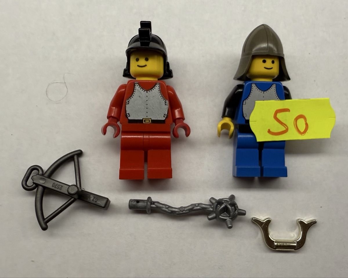 Lego Statuette: 2 seltene Lego Ritter mit Zubehör – Usato da Rheinfelden venduto da zim_2hqc 1