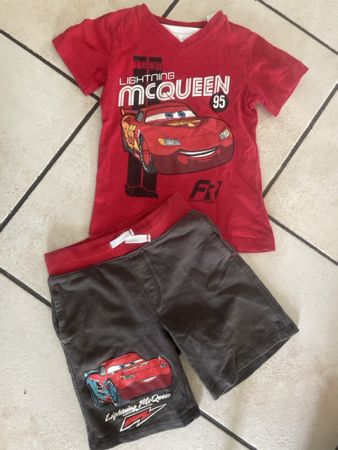 Lightning McQueen C&A Set Sommer Gr. 110, Rot/Grau, Cars
