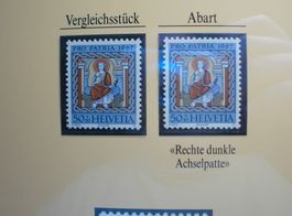 Abart 1967 **, Pro Patria, "Achselpatte