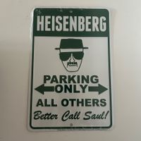 Breaking Bad Heisenberg Parkplatz-Schild (30x20cm) – OVP