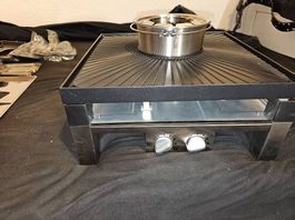 four a raclette griller la viande et fondue