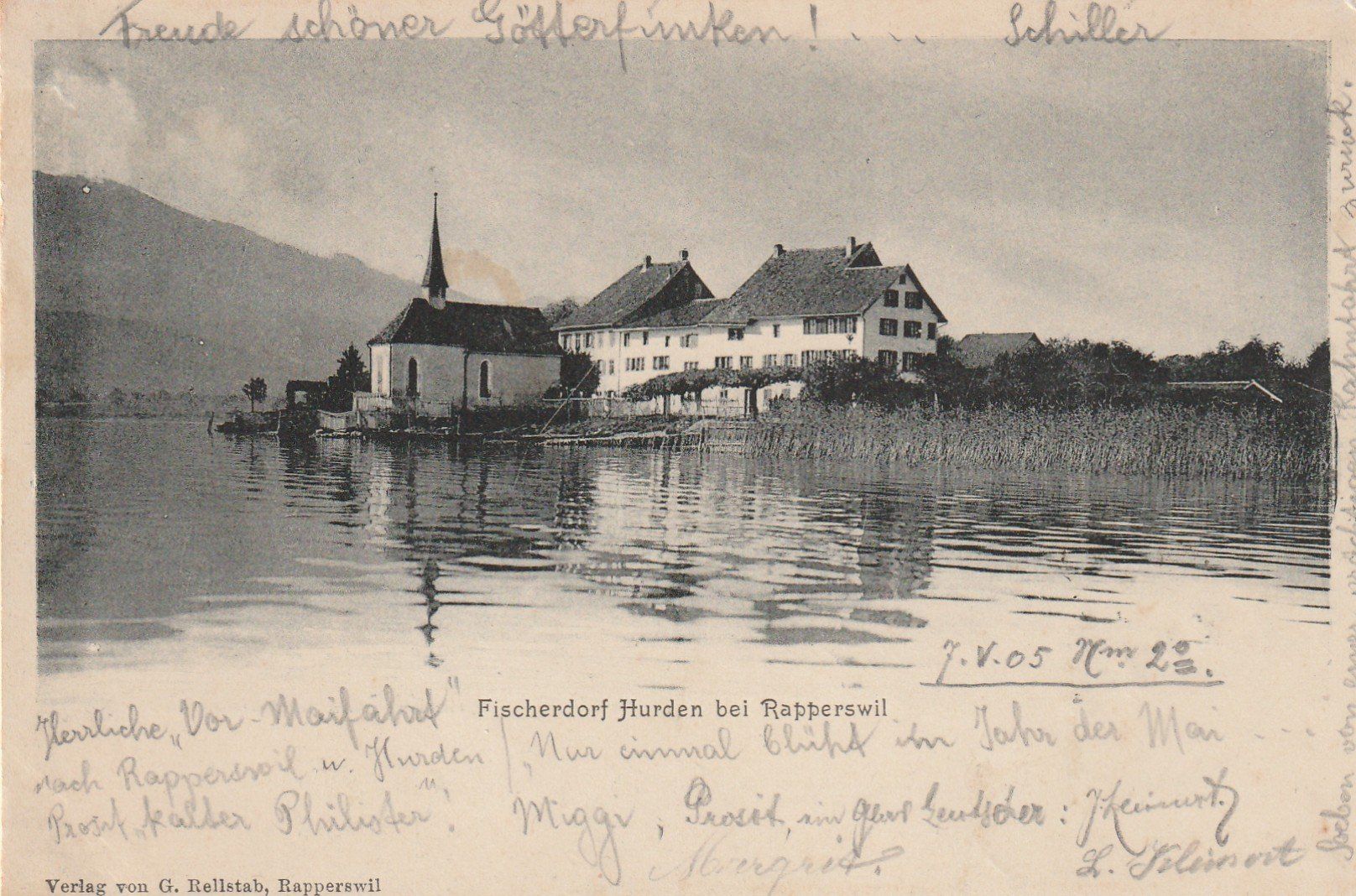 Ansichtskarten: Hurden bei Rapperswil – Gebraucht aus Rorschacherberg von fratovi2