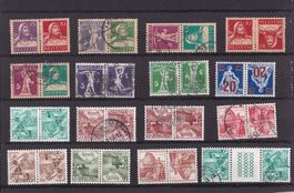CH Briefmarken Lot "Kehrdruck, Zusammenhänge"