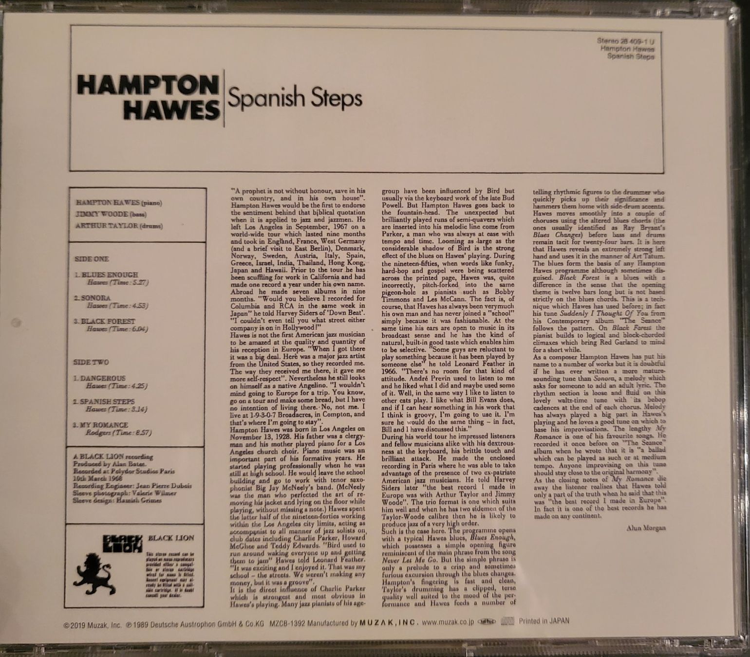 CD: Hampton Hawes - Spanish Steps (Jazz) – Nuovo (secondo la descrizione) da Neuchâtel venduto da wikit 1