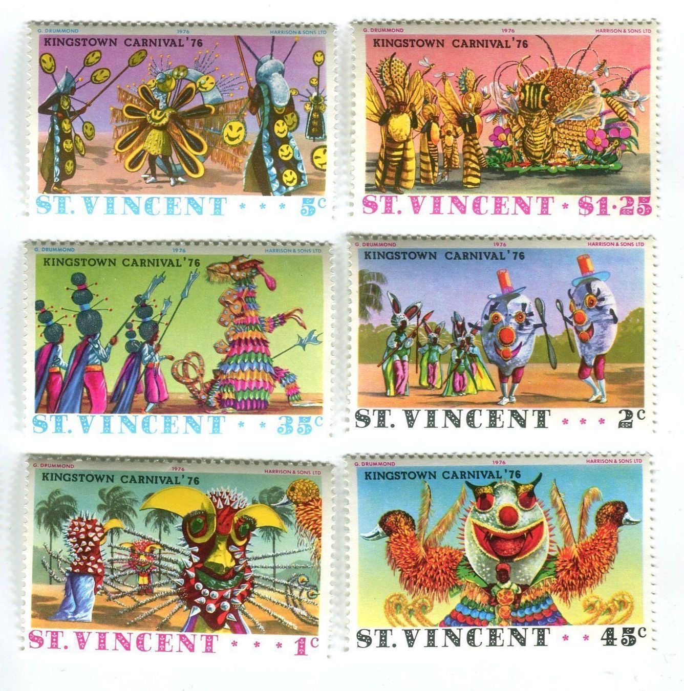 Alle Briefmarken: Briefmarken "Karneval". St.Vincent. – Neu und originalverpackt aus Basel von Butsch5