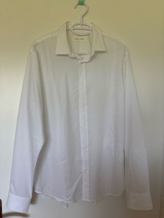 Herren Hemd Pier One weiss Langarm Grösse L gebraucht