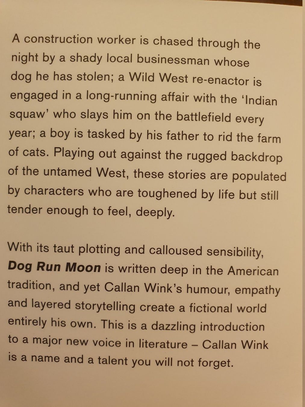 Bücher: Dog Run Moon - Callan Wink – Gebraucht aus Zürich von loosebone 1