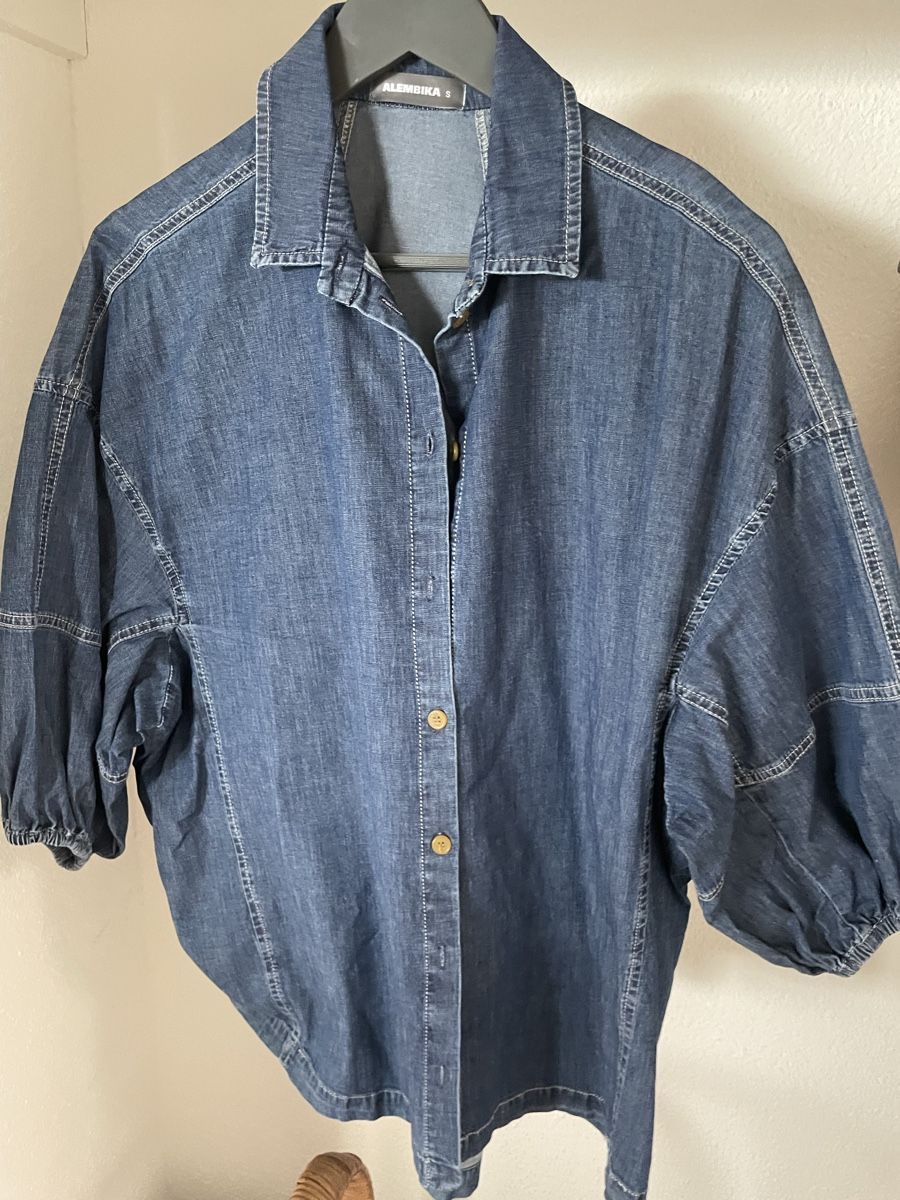 Camicette: Oversized Jeansbluse Alembika Gr. 44 – Nuovo (secondo la descrizione) da Baar venduto da mugi5813