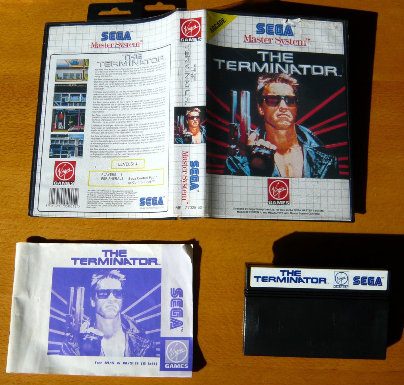 Sega Giochi: SEGA Master System : The Terminator ! 1992, CIB – Usato da Onex venduto da Jaguar1986 1