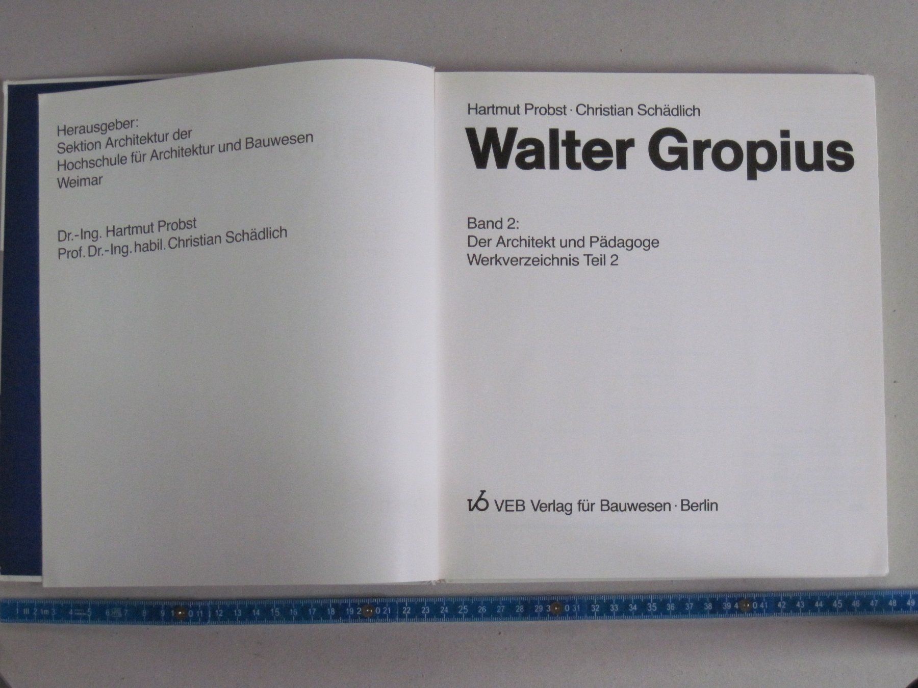 Bücher: Walter Gropius Werkverzeichnis Teil 2 – Gebraucht aus Feuerthalen von mam_5l7b 1