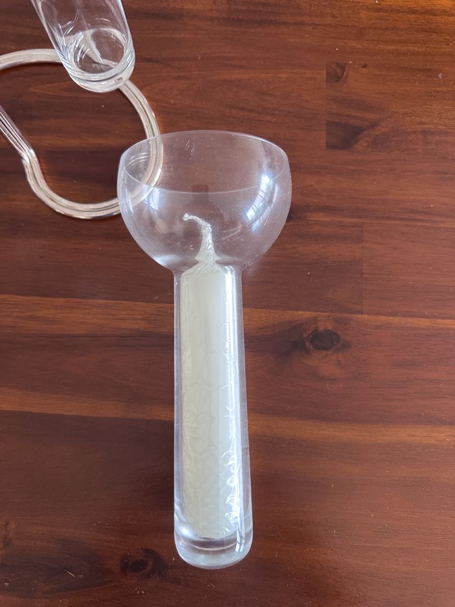 Tutte le decorazioni: Aqualux Versilbert, Glas Design für Kerzen oder als Vase – Usato da Männedorf venduto da Brk 2