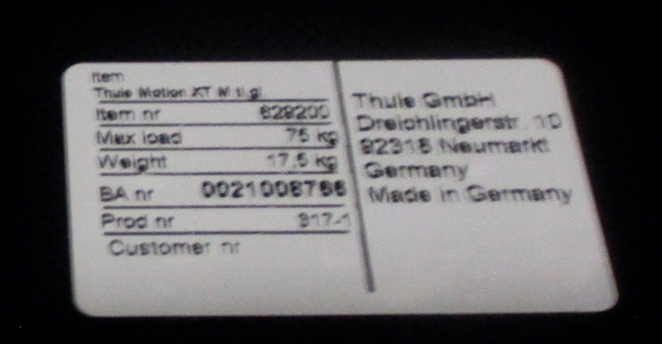 Thule Box da tetto: Thule Dachbox Motion – Usato da Hefenhausen venduto da Hase9 2