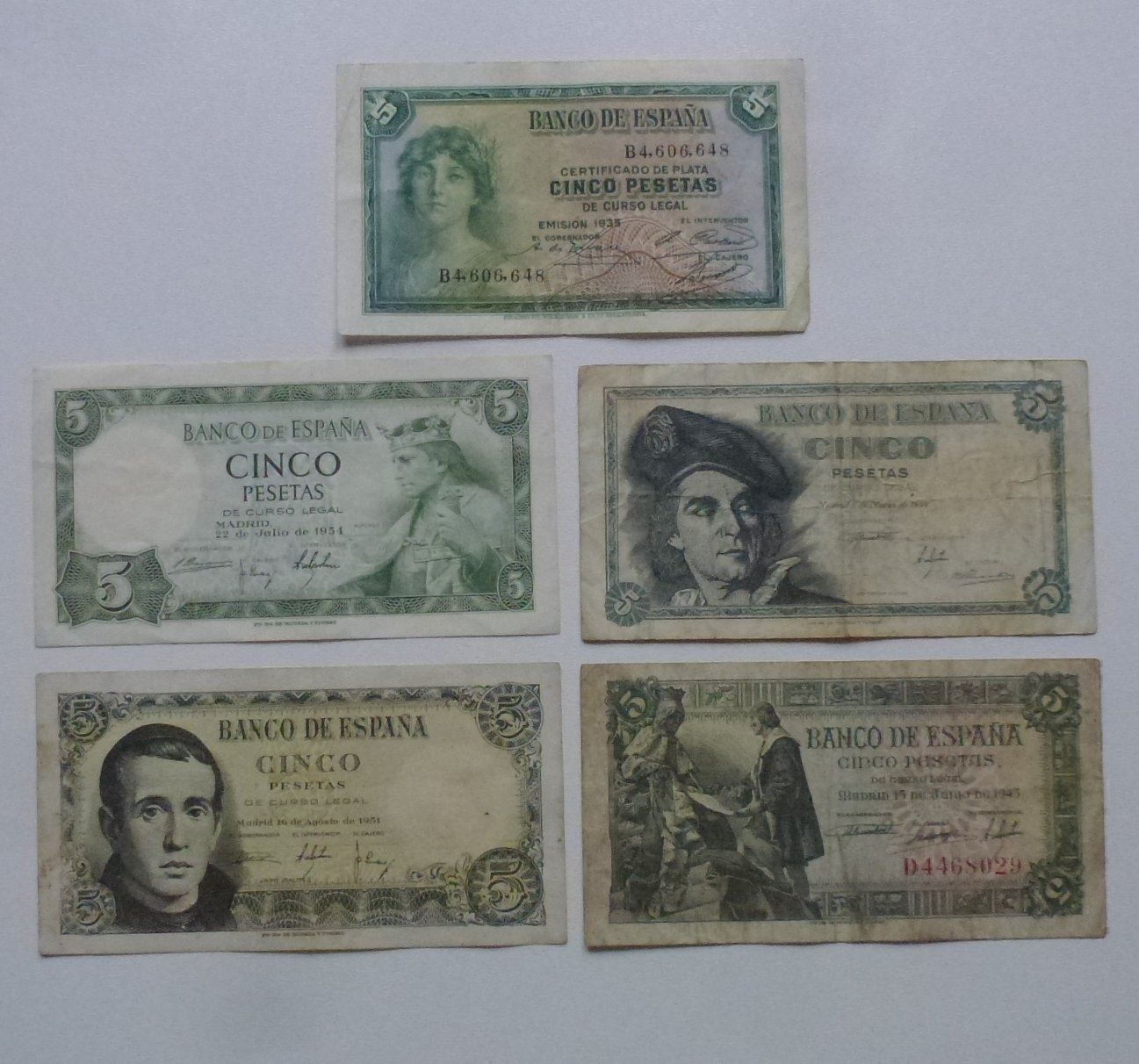 Banknoten: Spanien ++ Lot 12 gebrauchte Banknoten – Gebraucht aus Walkringen von Casablanca777 1