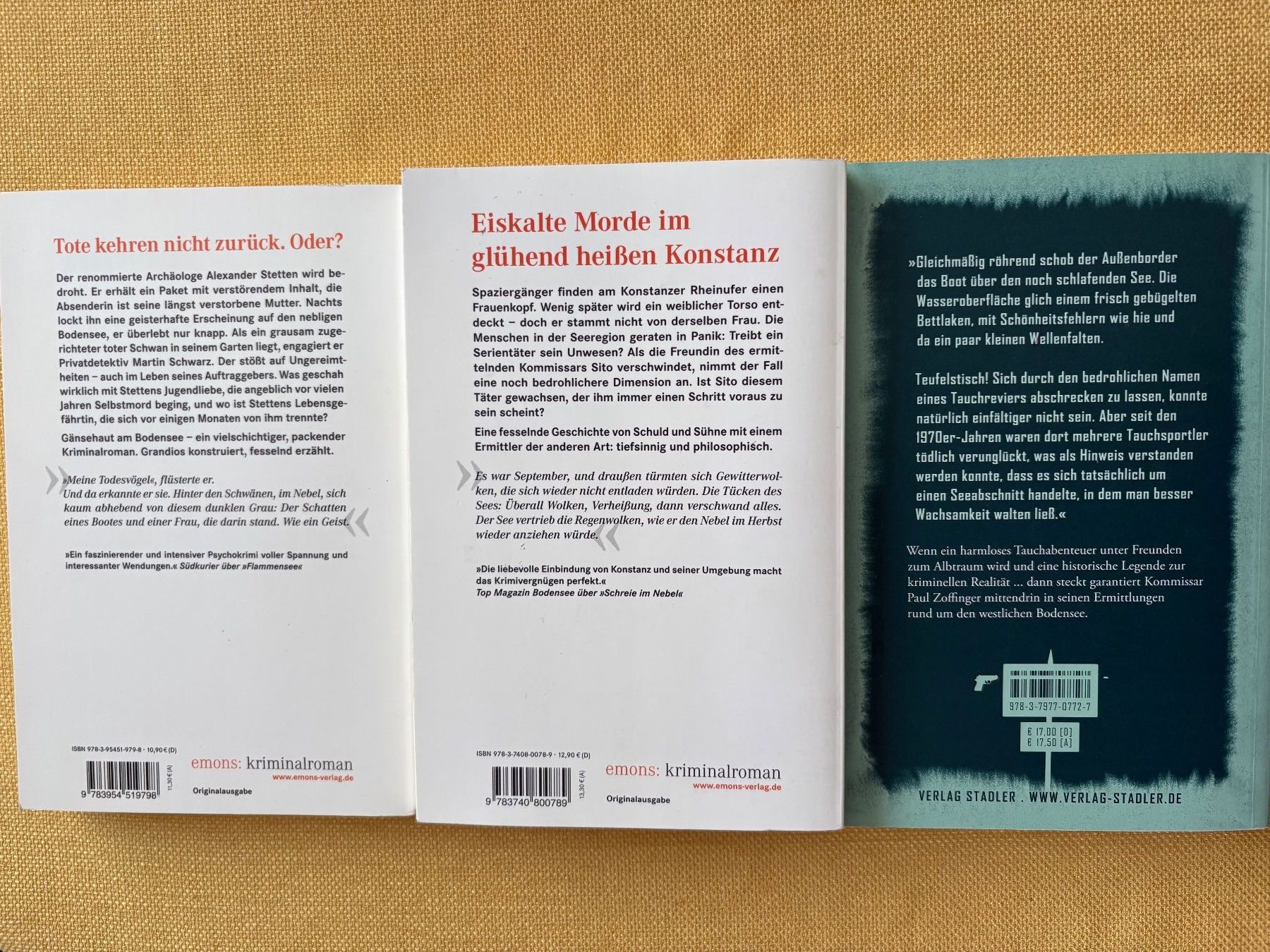 Libri: 9 Schweizer Krimis (Bodensee) – Usato da Oberweningen venduto da Gerini 5