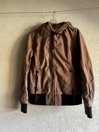 Übergangsjacke Naketano altrosa mit Kapuze Grösse M