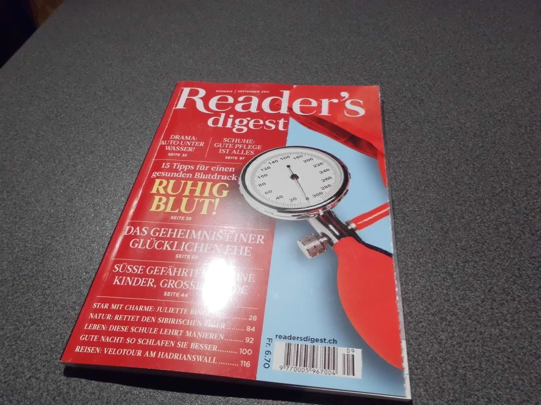Revues & Magazines: Reader's digest September 2017 – D'occasion à Zürich par Motzkuh