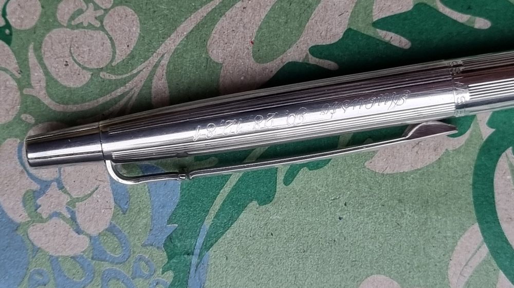 Caran D'Ache Penna & Evidenziatori: 2 Stylos Caran d'Ache vintage (1980) argentés – Usato da Genève venduto da pao_8srw 3