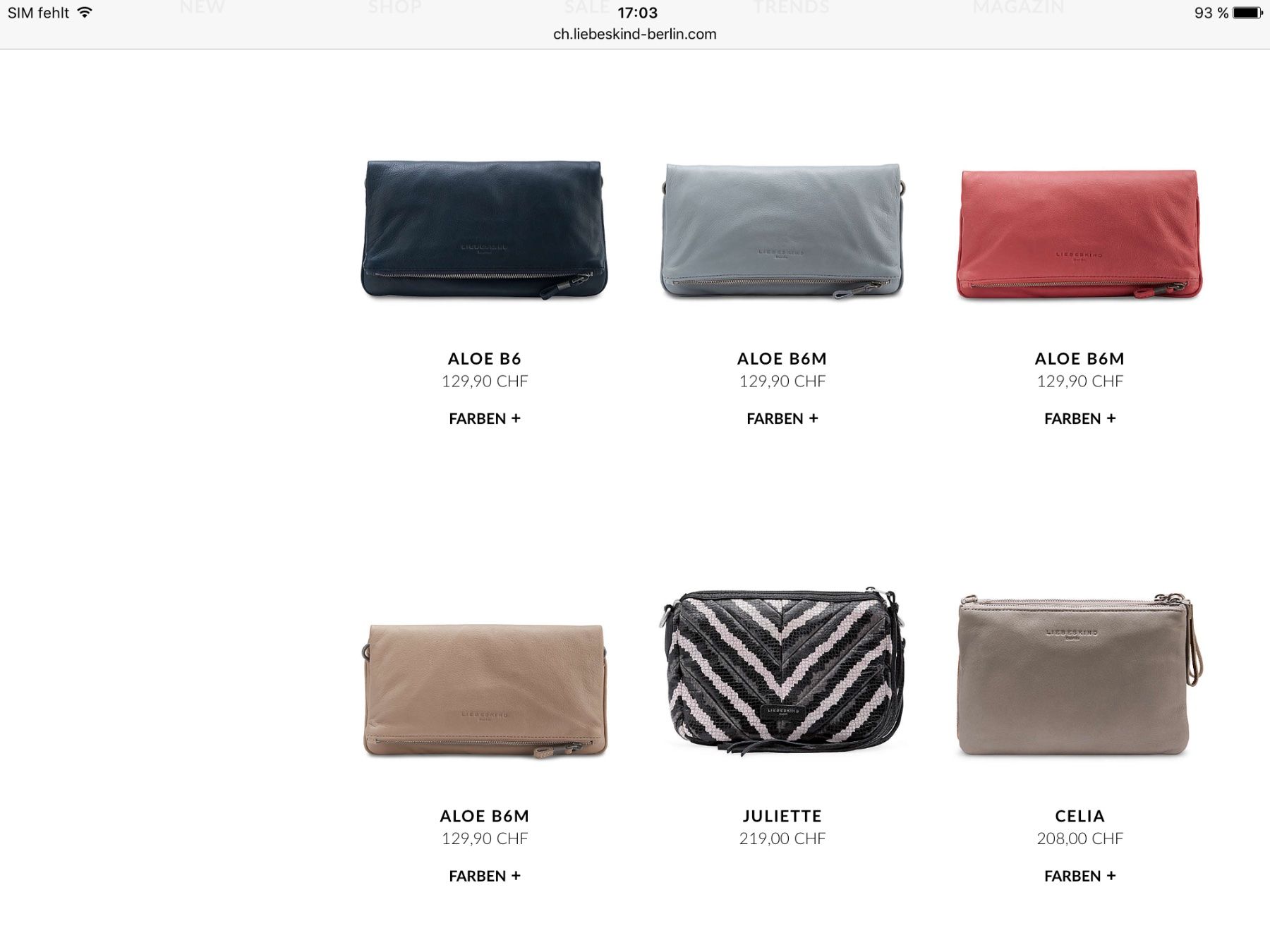 Liebeskind Borse da donna: Tasche von  LIEBESKIND BERLIN – Nuovo (secondo la descrizione) da Olten venduto da Pablo7 5