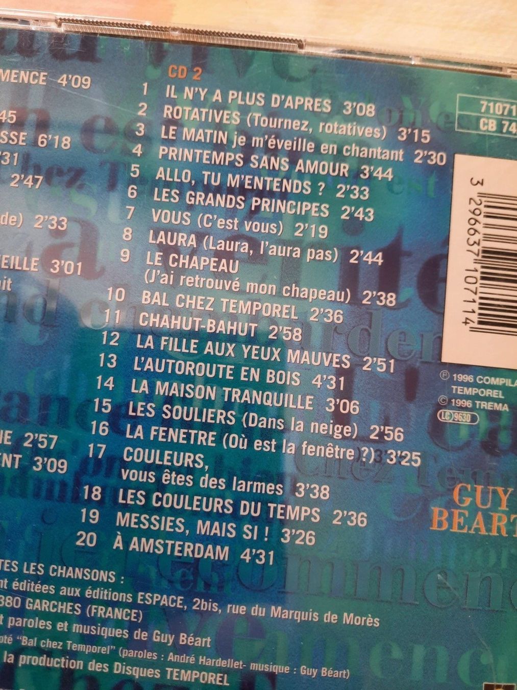 CD: CD Guy Béart - Les grandes chansons – Usato da Pully venduto da bro_n52j 5