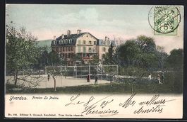 AK Yverdon, Pension La Prairie, 1905