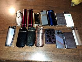 16 Feuerzeuge Diverse Vintage 