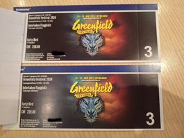 2 Early Bird Tickets für Greenfield Festival 2024 Interlaken