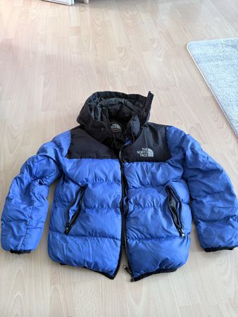 The North Face Daunenjacke, blau/schwarz, Grösse 140cm
