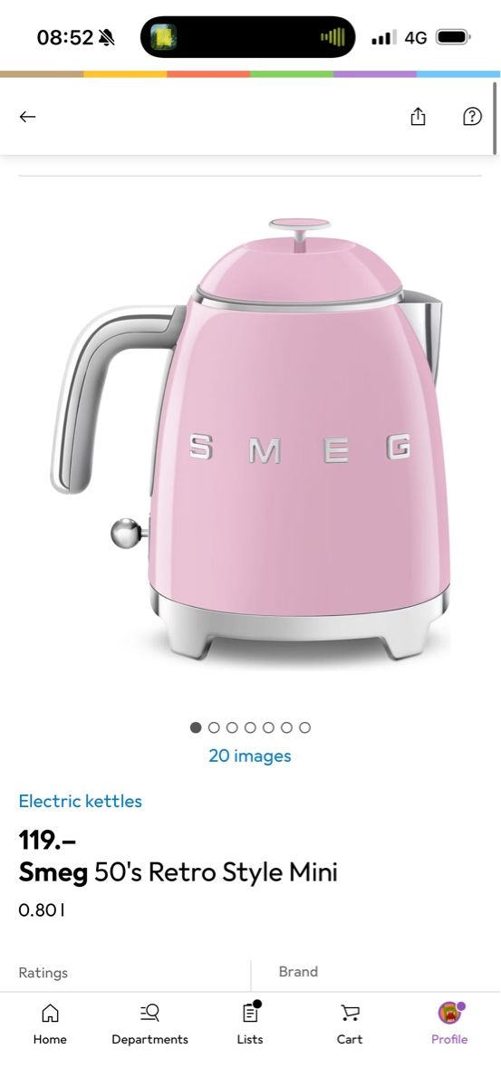 Smeg Elettrodomestici da cucina: Smeg Wasserkocher – Nuovo (secondo la descrizione) da Knonau venduto da lyd_87tx 1