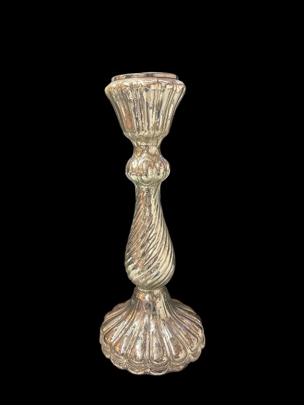 Kerzenständer: Kerzenständer Glas Bauernsilber – Neu (gemäss Beschreibung) aus Oftringen von SCHIBLI1 1