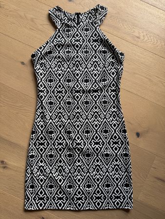 Damen Kleid schwarz weiss - XS