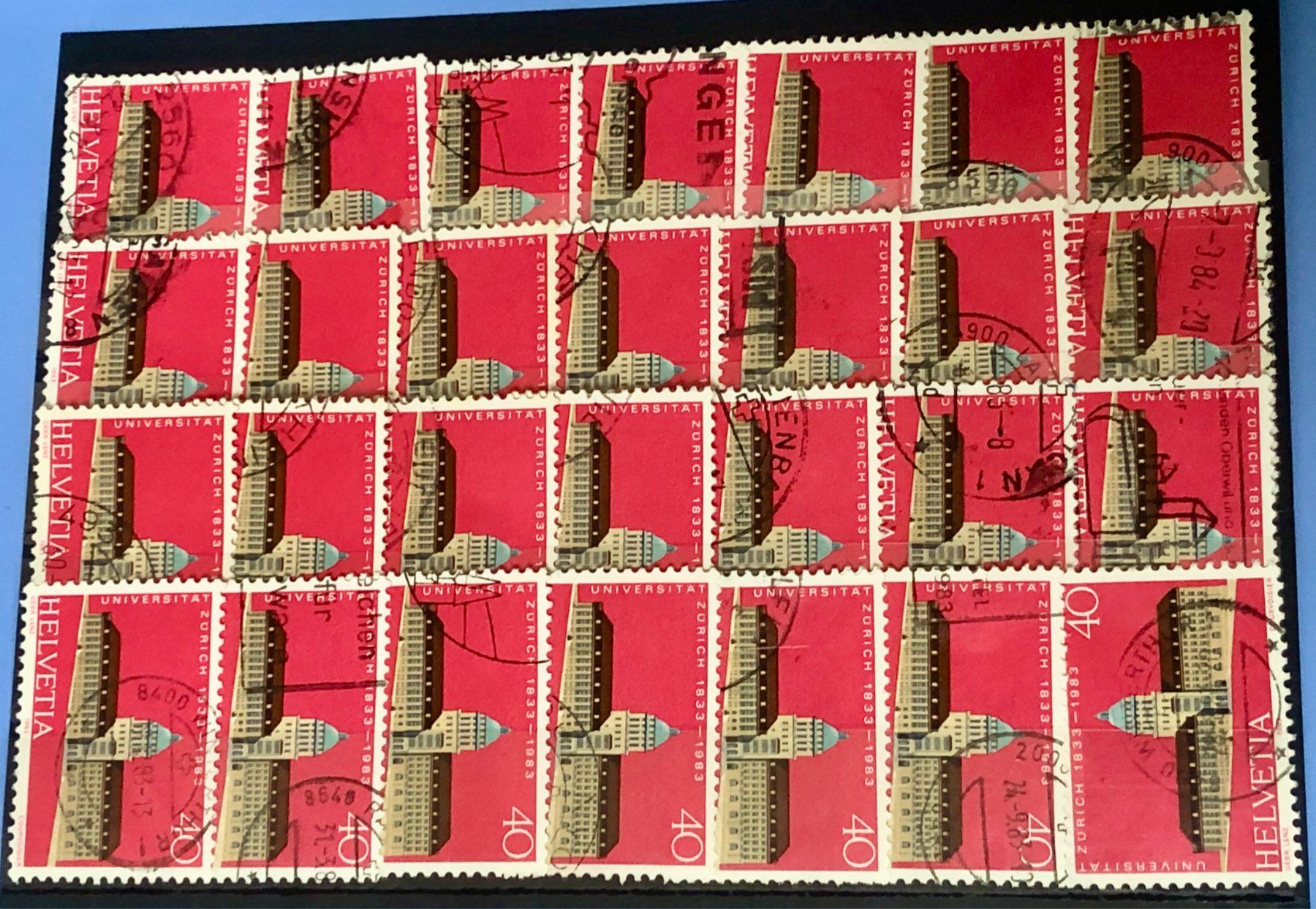 Tutti i francobolli: Nr.695 Sonderpostmarken Steckkarte mit Stempel    – Usato da Aarau venduto da Billa007
