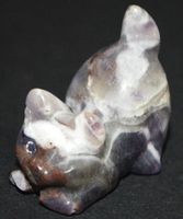 Deko – Heilsteine F-506 – Katze – Amethyst – 3x3cm