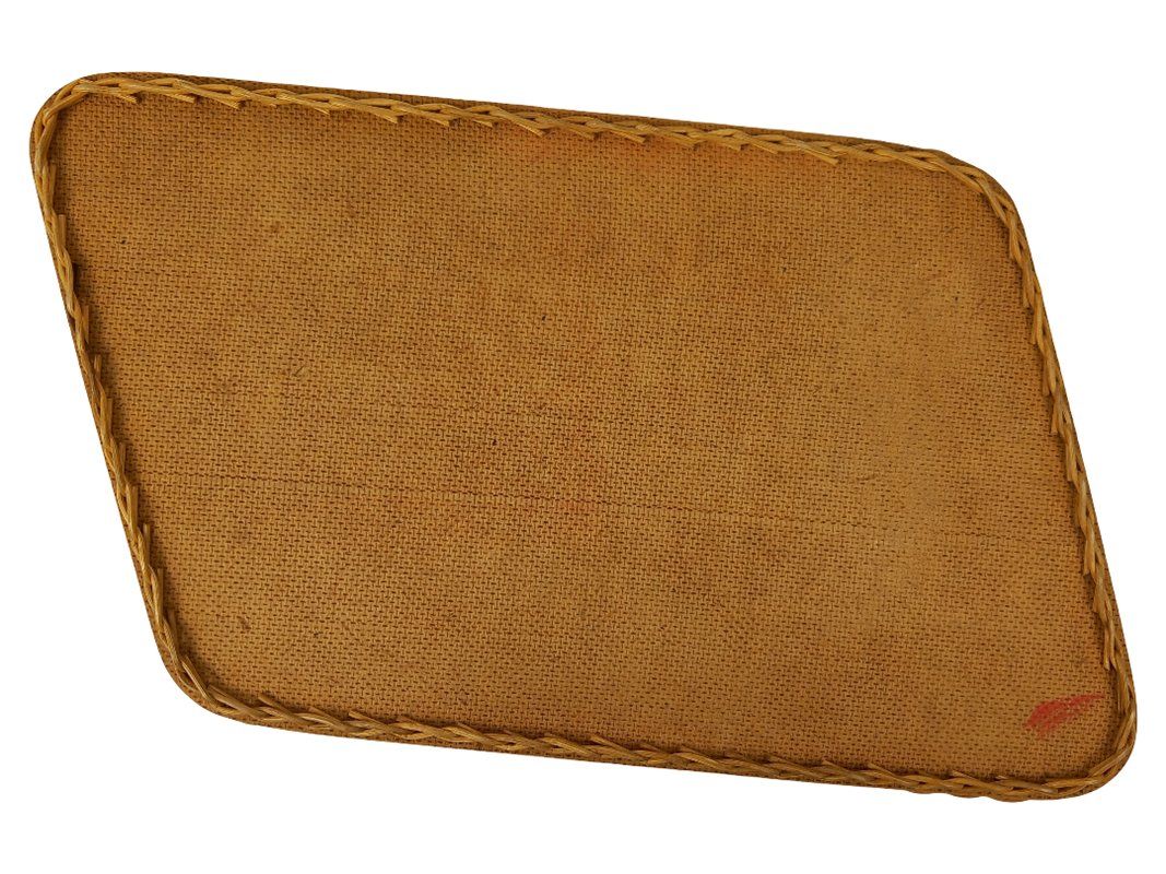 Plateaux: Rotes Tablett mit geflochtenem Rand – D'occasion à Hünenberg par Restwert_Zug 2