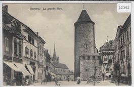 Romont - La grande Rue - animee