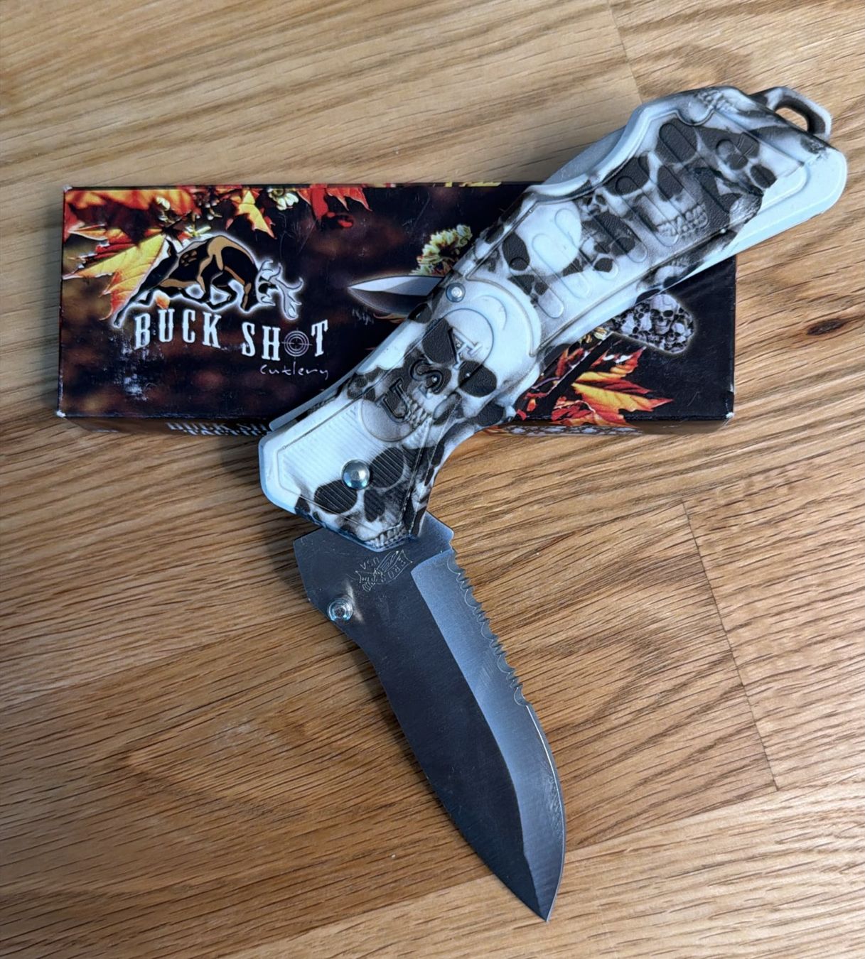 Couteaux militaires: FROST BUCK SHOT CUTLERY FOLDER MESSER – Neuf avec emballage d'origine à Zürich par Frei-Occasionen 4