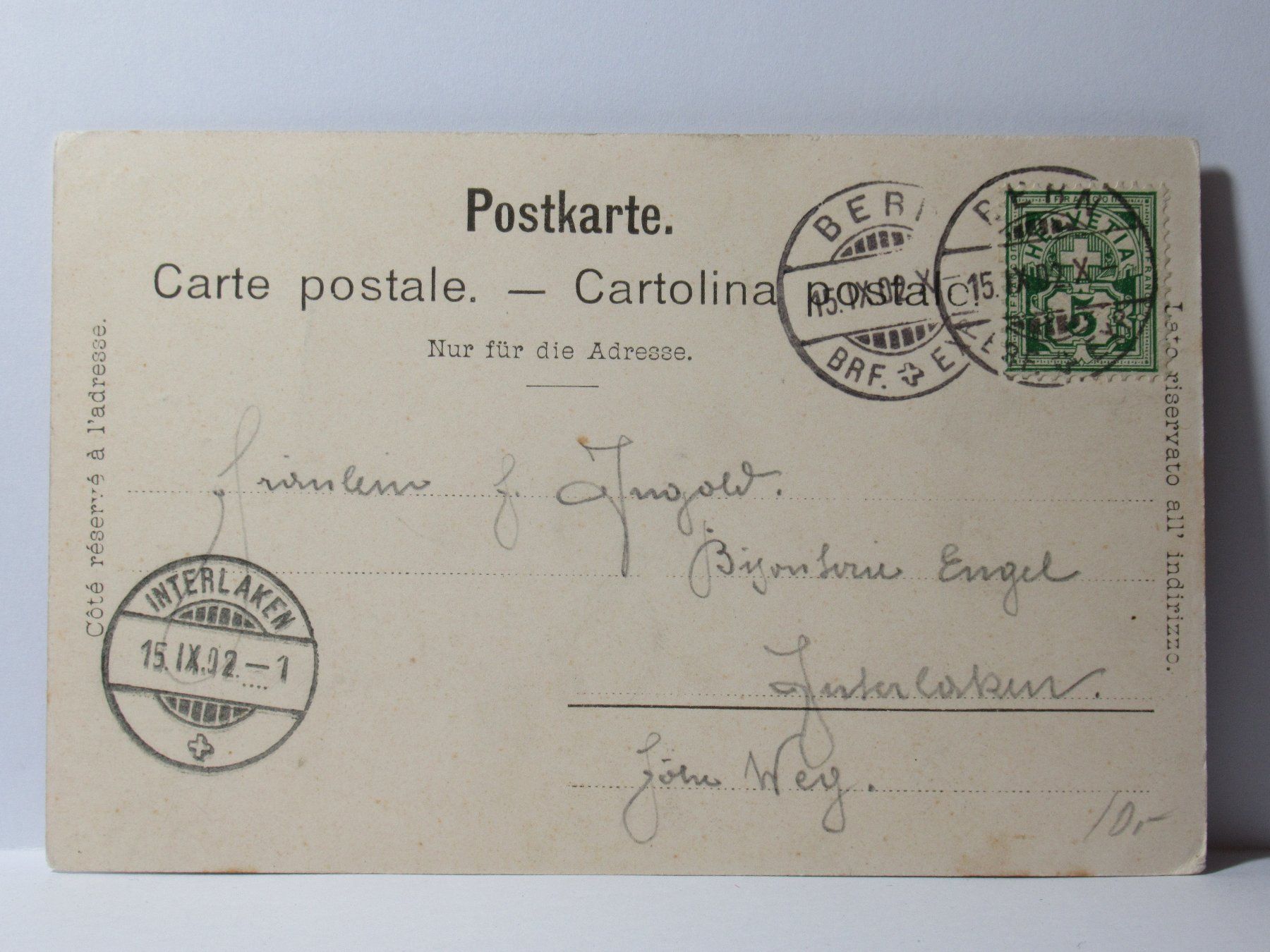 Cartes postales: Gurten - Kulm , Kurhotel 1902 – D'occasion à Grenchen par Bluemchen1900 1