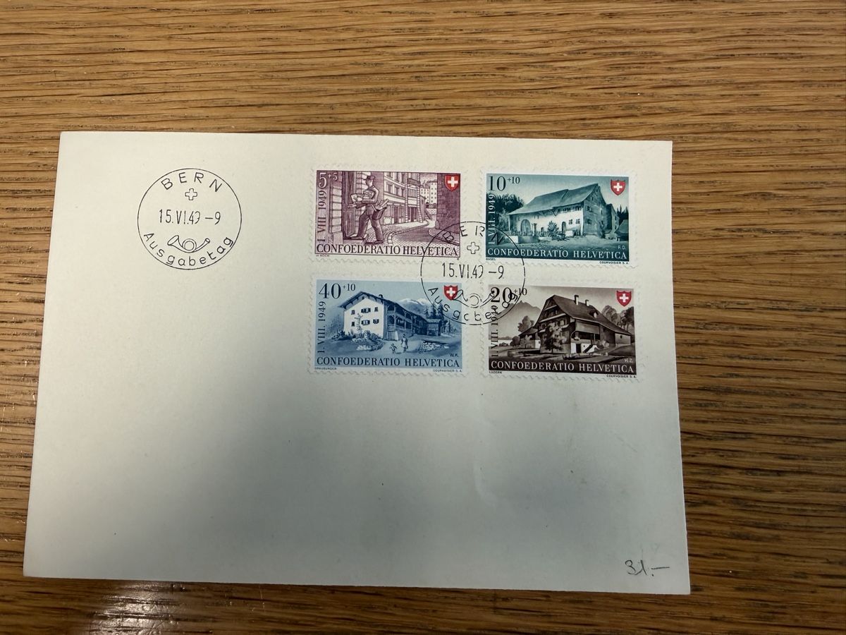 Tous les timbres: FDC Pro Patria Bern 15.6.1949 – D'occasion à Murgenthal par Tina_4055