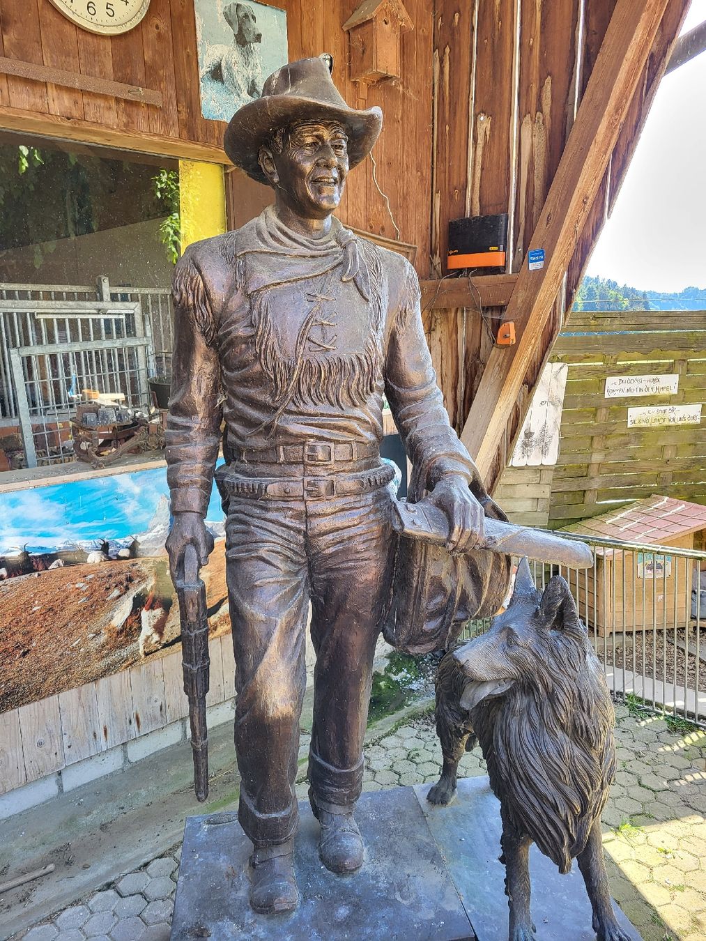 Sculture & Statue: Bronzestatue: John Wayne – Usato da Schönenberg ZH venduto da Samichlaus71 1