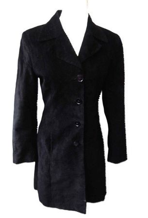 Gr. 36 38 Wild-Lederjacke Kurzmantel L90cm aus Kanada sMasse