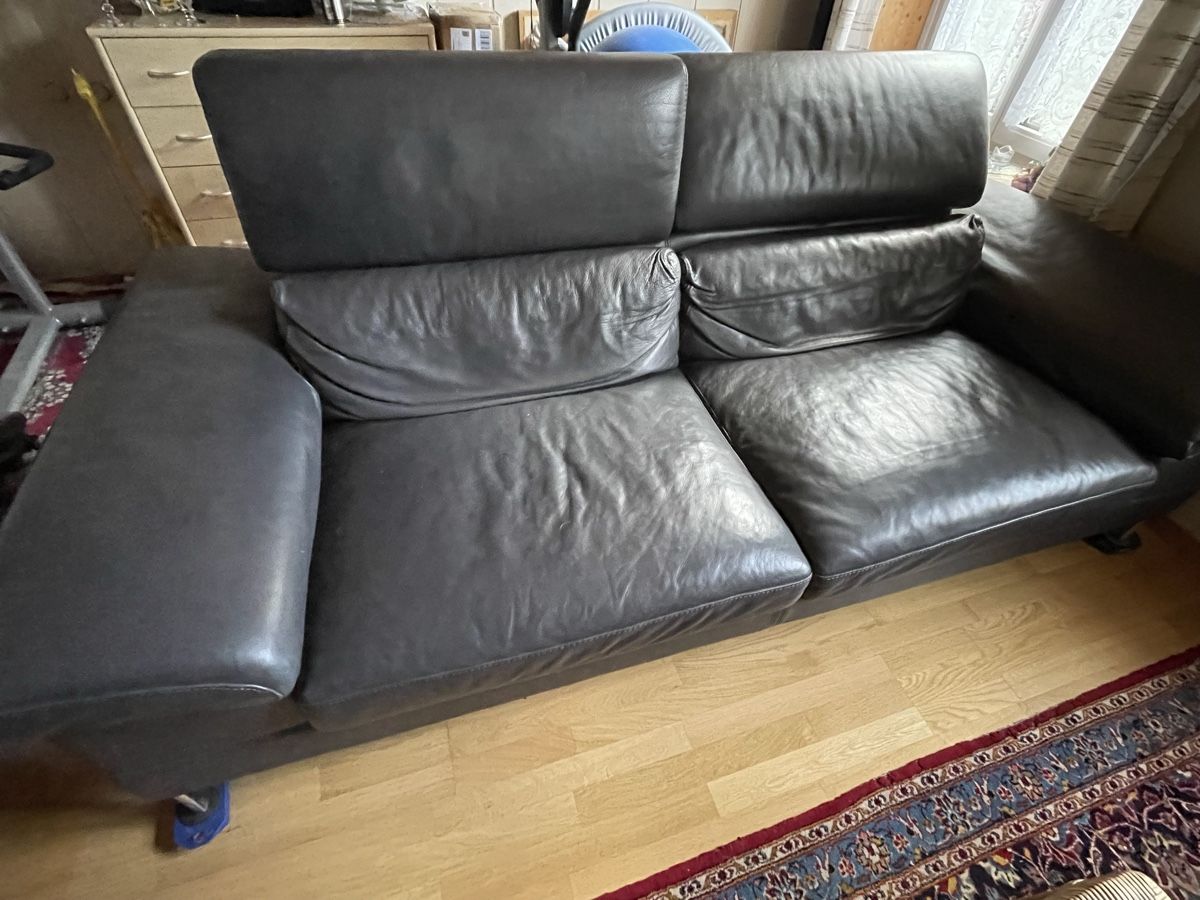 Sofas: Echt Ledersofa, gebraucht – D'occasion à Koppigen par frank_donald 5