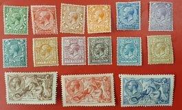 Grossbritannien 'Seahorses' 2/6–10 Shilling postfrisch.
